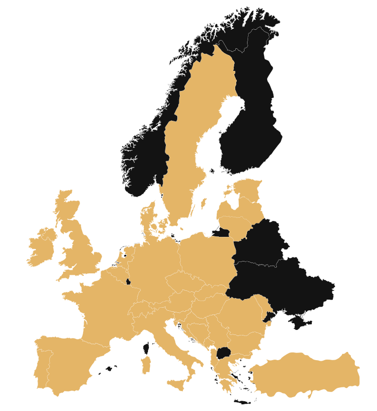 Europe dealer map